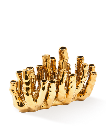 Pols Potten Koraalrif vaas goud