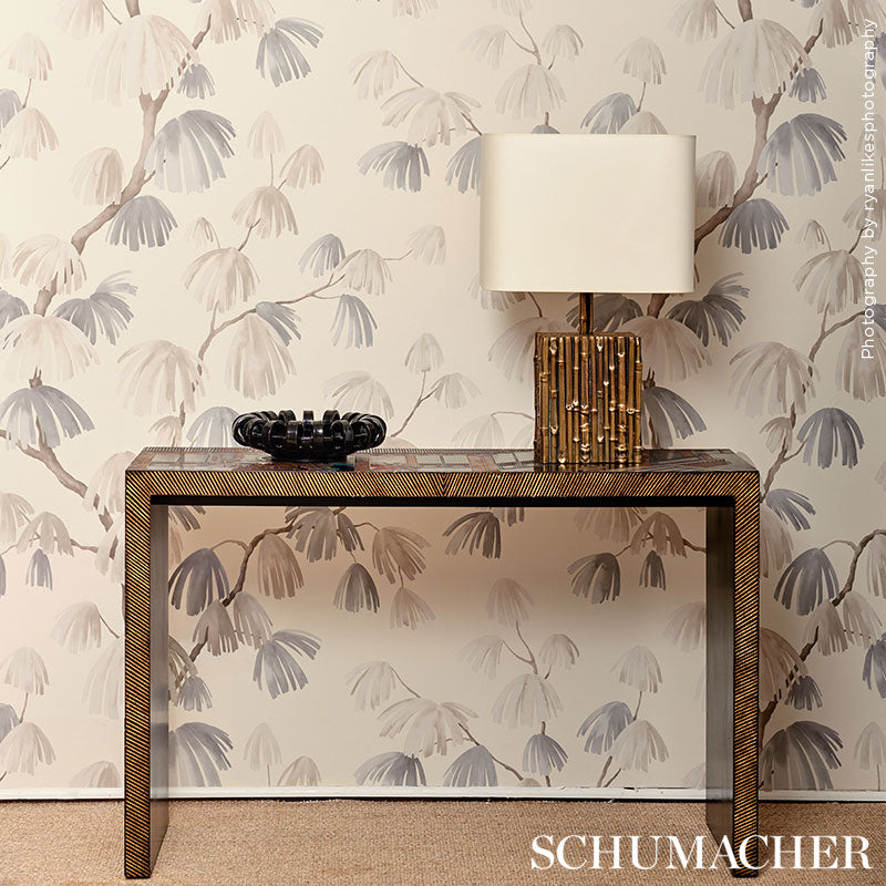 Schumacher Weeping Pine Neutral detail