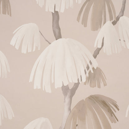Schumacher Weeping Pine Taupe detail