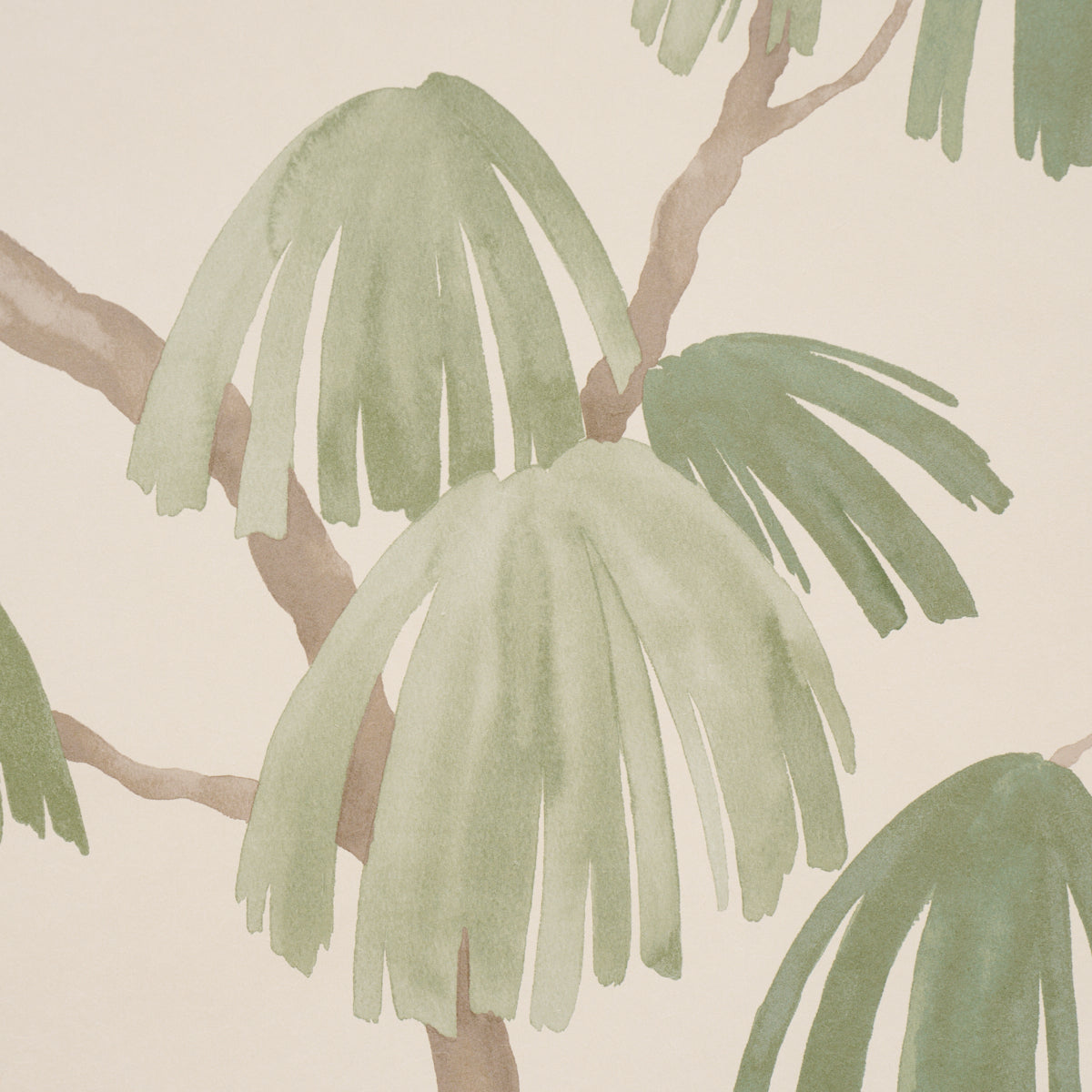 Schumacher Weeping Pine Green detail