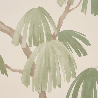 Schumacher Weeping Pine Green detail