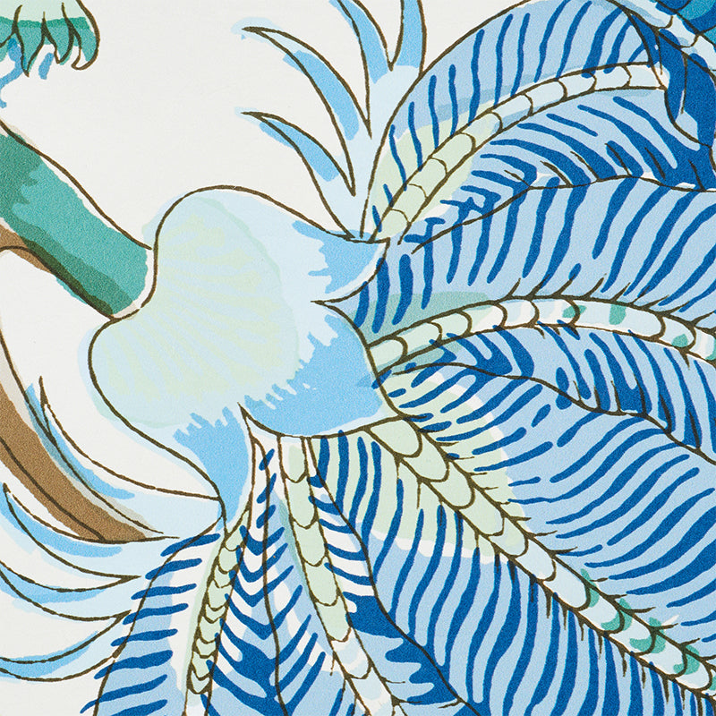 Schumacher Indian Arbre Peacock &amp; Emerald sfeerbeeld 2