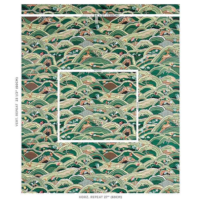Schumacher Rolling Hills Green sfeerbeeld