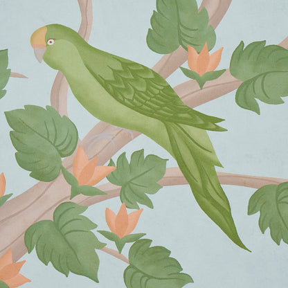 Schumacher Finches Jungle Parchment sfeerbeeld 2