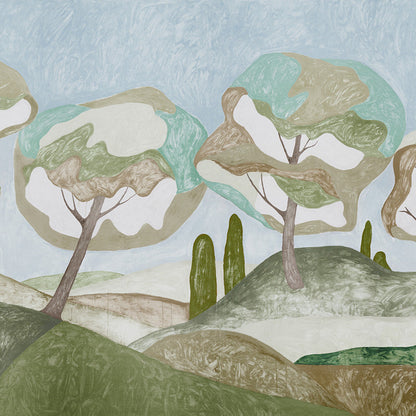 Schumacher Forest Hills Panel Set Sky 5014650