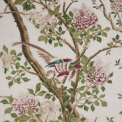Schumacher Les Oiseaux Ivory detail