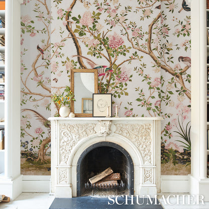 Schumacher Les Oiseaux Ivory detail 2