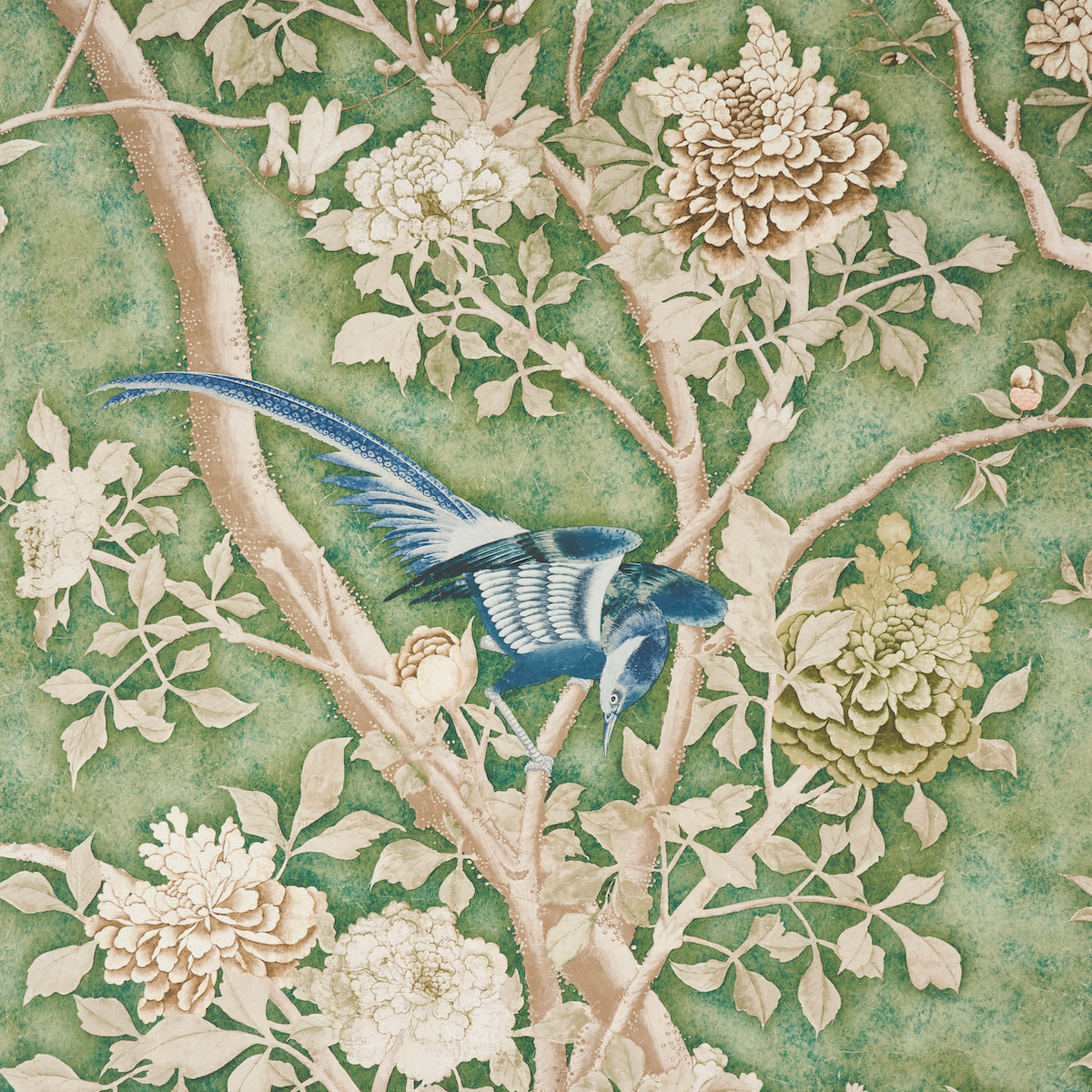 Schumacher Les Oiseaux Jade detail