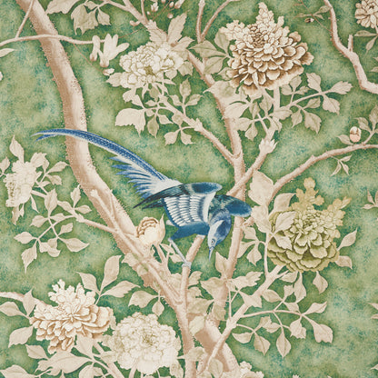 Schumacher Les Oiseaux Jade detail