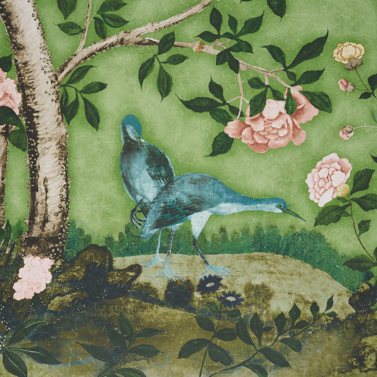 Schumacher Les Oiseaux Apple Green sfeerbeeld 4