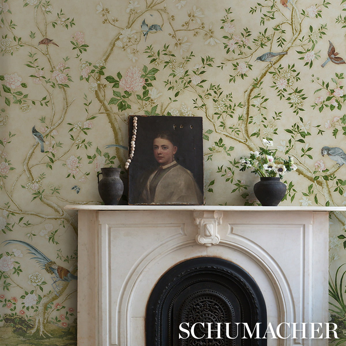 Schumacher Les Oiseaux Apple Green sfeerbeeld 5