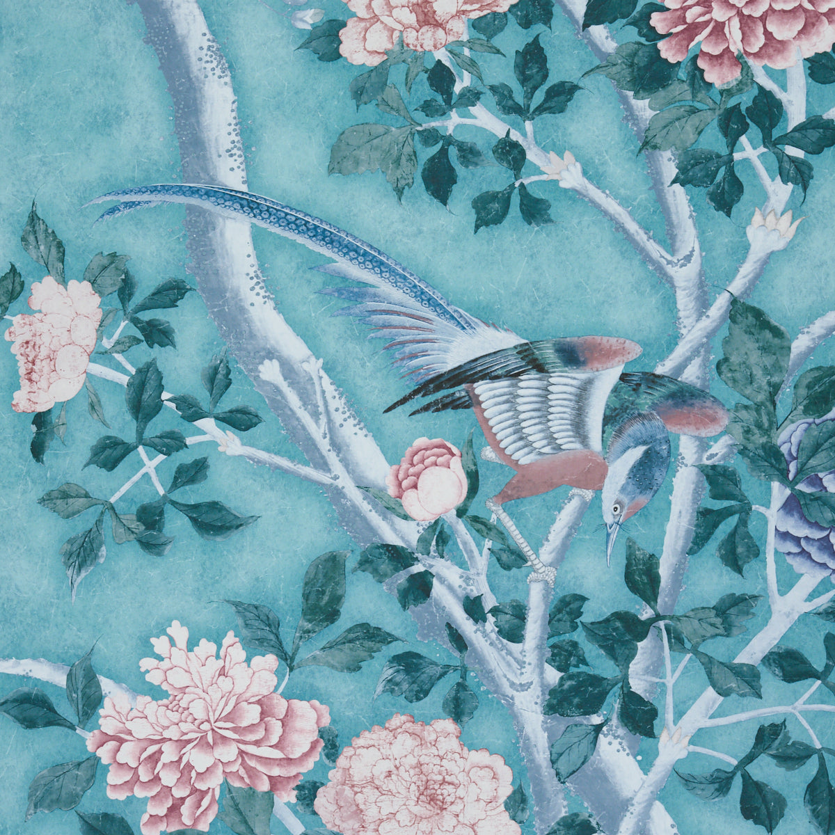 Schumacher Les Oiseaux Blue Turquoise sfeerbeeld 2