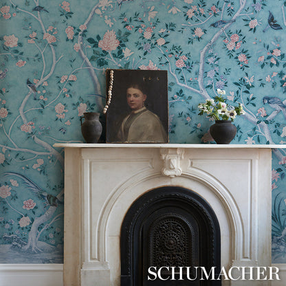 Schumacher Les Oiseaux Blue Turquoise sfeerbeeld 5