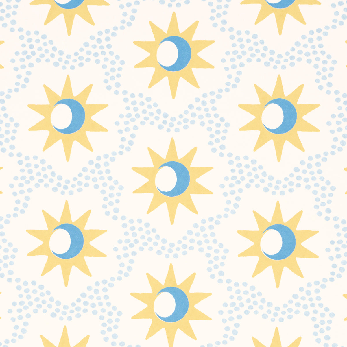 Schumacher Lucie Yellow &amp; Sky detail