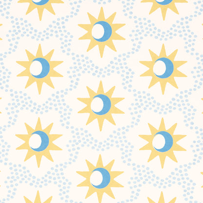 Schumacher Lucie Yellow &amp; Sky detail
