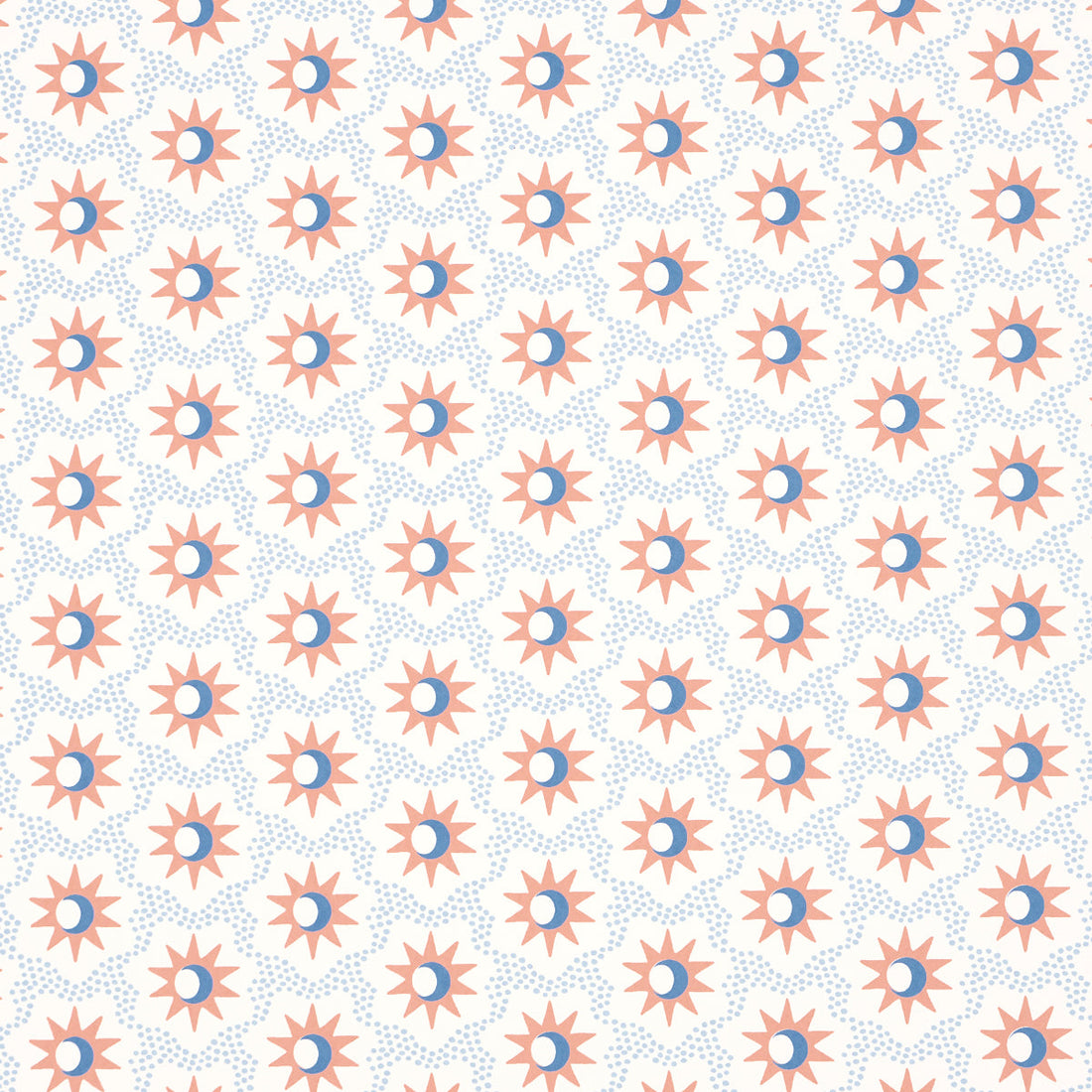Schumacher Lucie behang Clay &amp; Blue 5015761