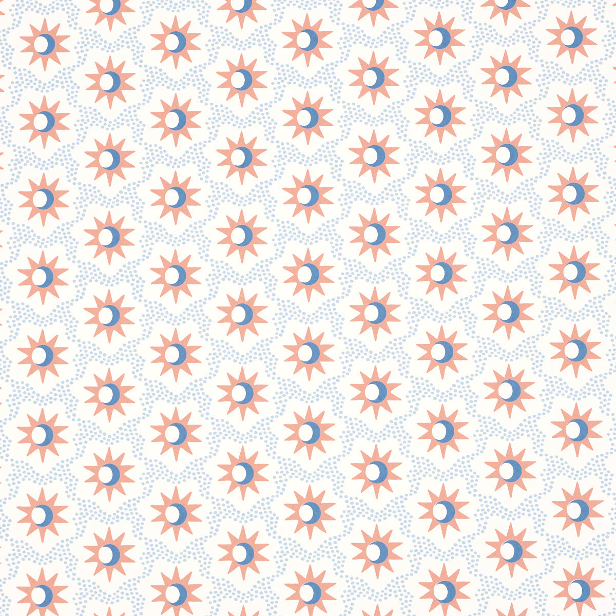 Schumacher Lucie behang Clay &amp; Blue 5015761