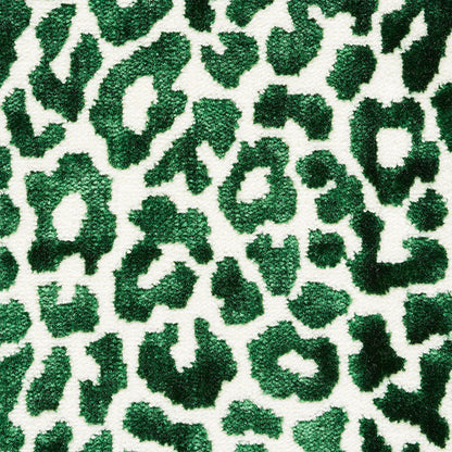 Schumacher Madeleine Velvet Emerald detail