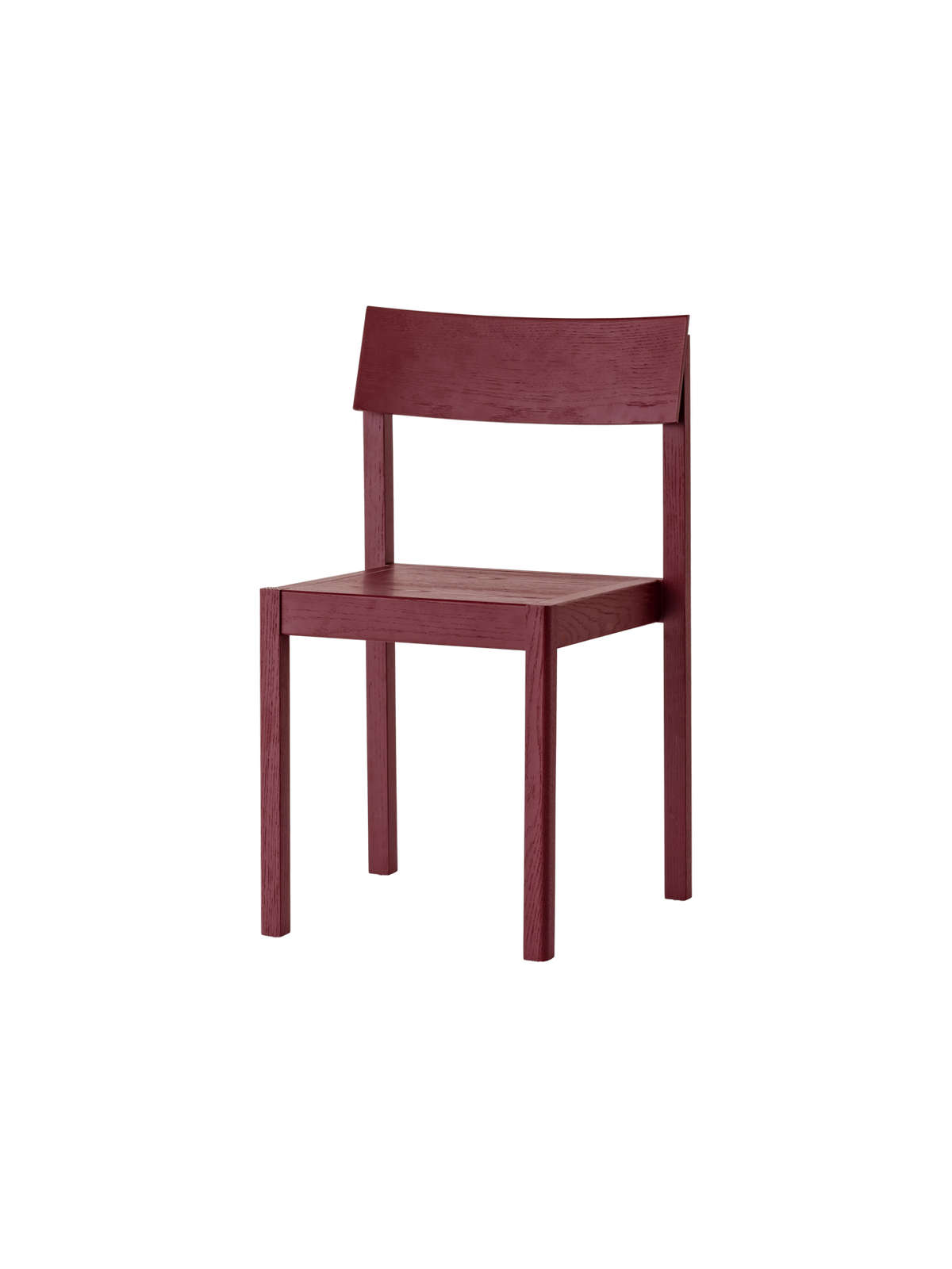 Audo Mauro Dining Chair French Red Oak hoekig