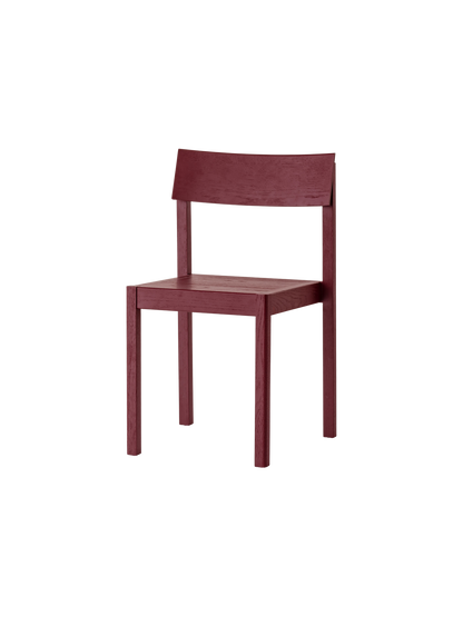 Audo Mauro Dining Chair French Red Oak hoekig