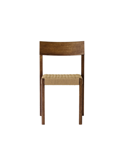 Audo Mauro Dining Chair Dark Stained Oak paper cord voor