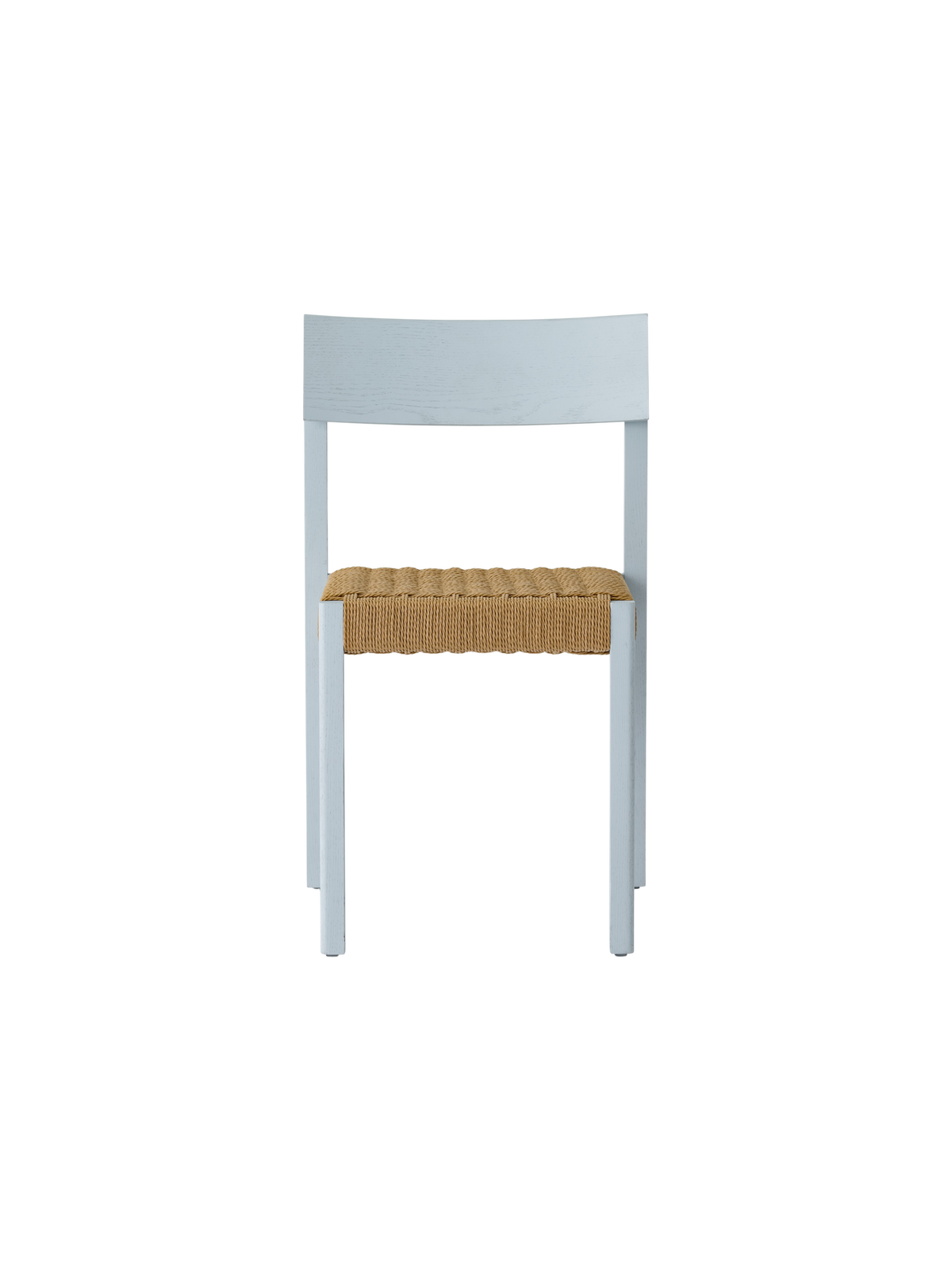 Audo Mauro Dining Chair Linen Blue Oak paper cord voor