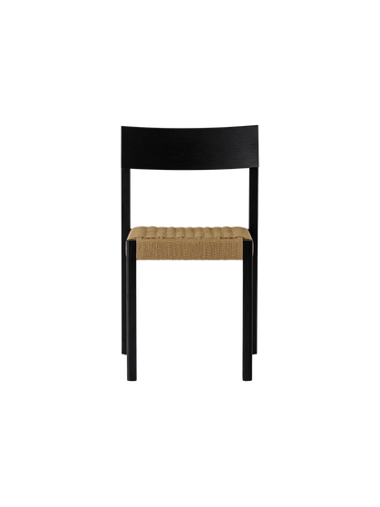 Audo Mauro Dining Chair Black Oak paper cord voor