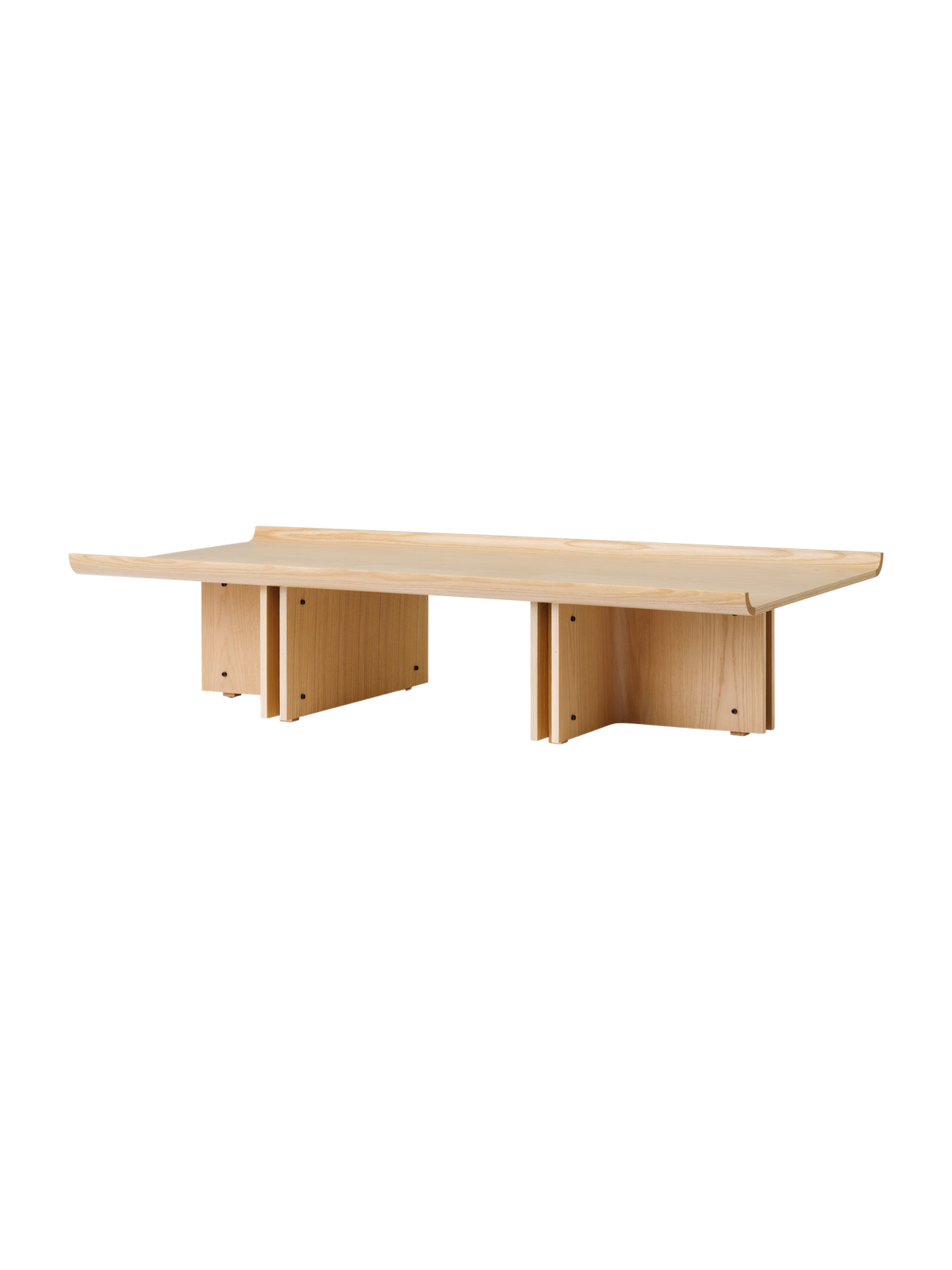 Audo Conrad Lounge Table Natural Oak hoekig