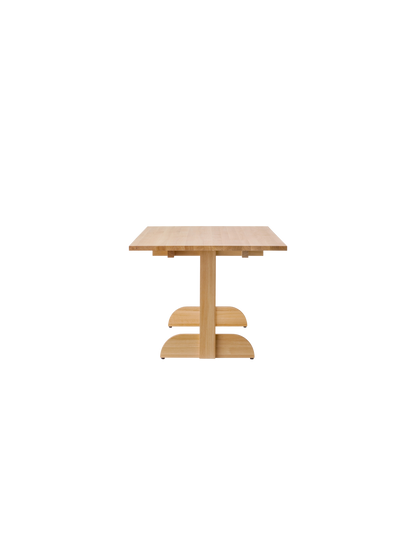 Audo Puffin Dining Table rechthoekig Solid Oak zijkant