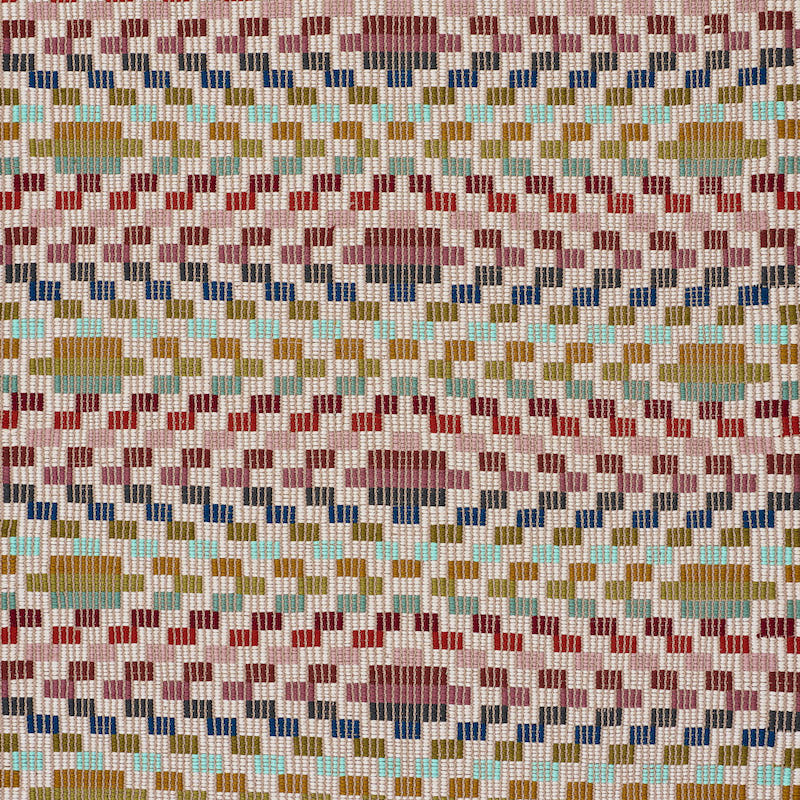 Schumacher Izapa Hand Woven Brocade paneel Multi 79250
