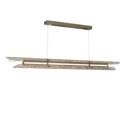 Tonone Razor Pendant Horizontal Transparant Waves Stainless Steel