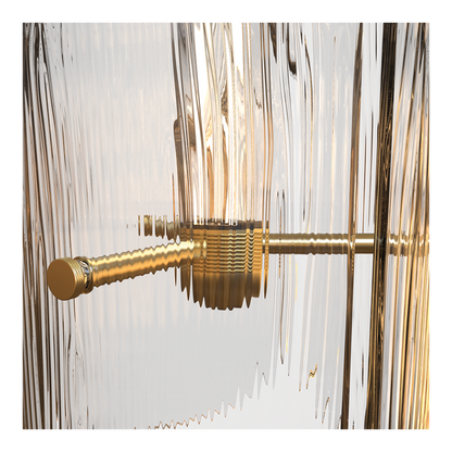 Tonone Razor Pendant Vertical transparant glas hanglamp