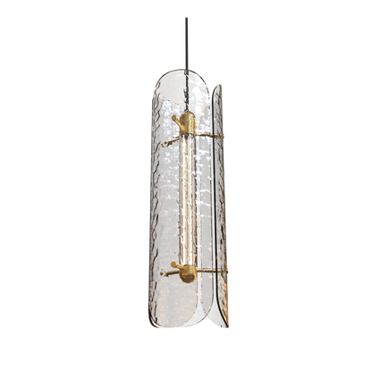 Tonone Razor Pendant Vertical transparant glas hanglamp