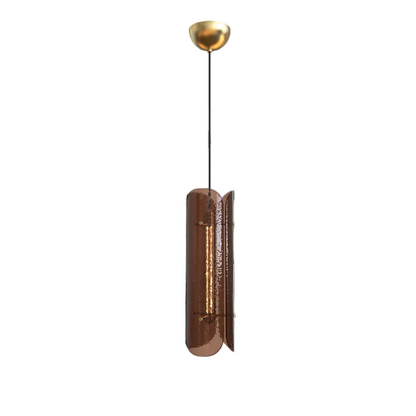 Tonone Razor Pendant Vertical bruin glas hanglamp