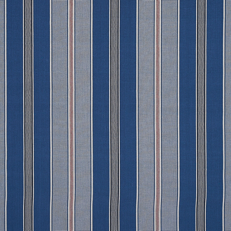 Schumacher Scoop Hand Woven Stripe Neptune 80810
