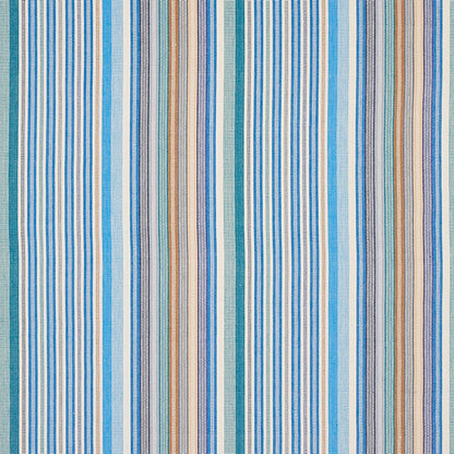 Schumacher Ripple Hand Woven Stripe Surf 80821