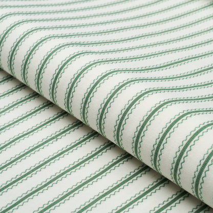 Schumacher Birdie Ticking Stripe Leaf Green sfeerbeeld 2