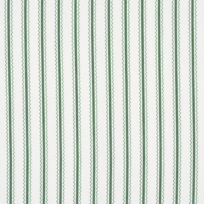 Schumacher Birdie Ticking Stripe Leaf Green 83700