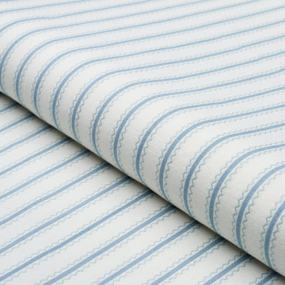 Schumacher Birdie Ticking Stripe China Blue sfeerbeeld 2
