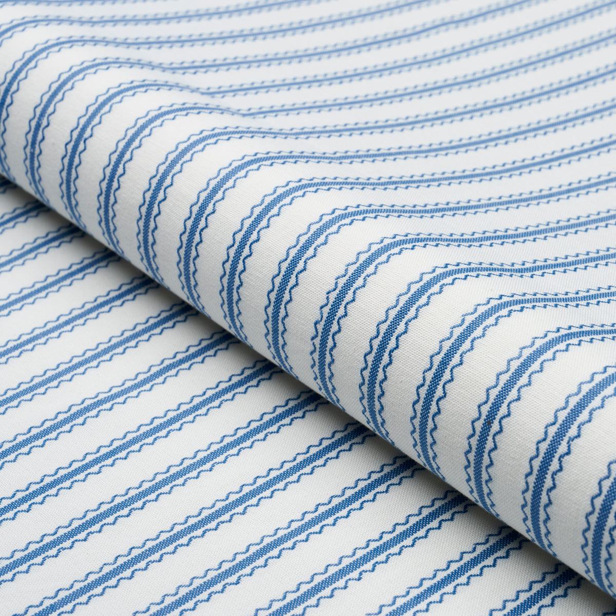 Schumacher Birdie Ticking Stripe Indigo sfeerbeeld 2