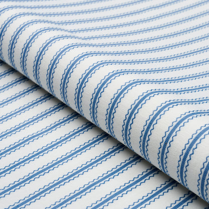 Schumacher Birdie Ticking Stripe Indigo sfeerbeeld 2