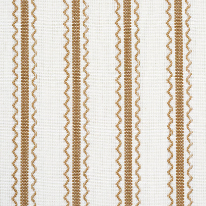 Schumacher Birdie Ticking Stripe Neutral detail