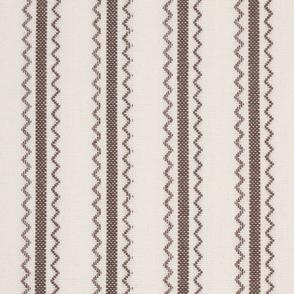 Schumacher Birdie Ticking Stripe Brown detail