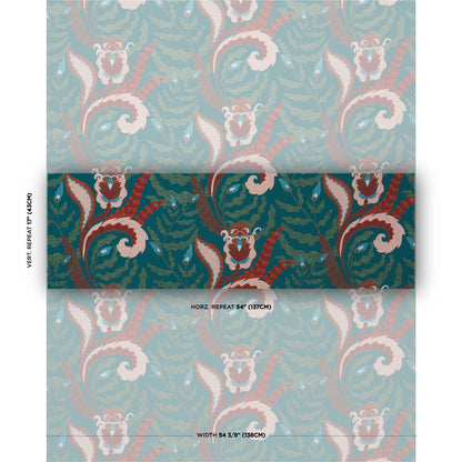 Schumacher Jaipur Fantaisie Turquoise sfeerbeeld
