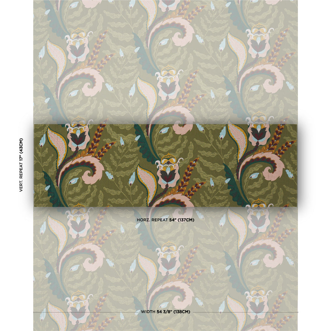 Schumacher Jaipur Fantaisie Moss sfeerbeeld