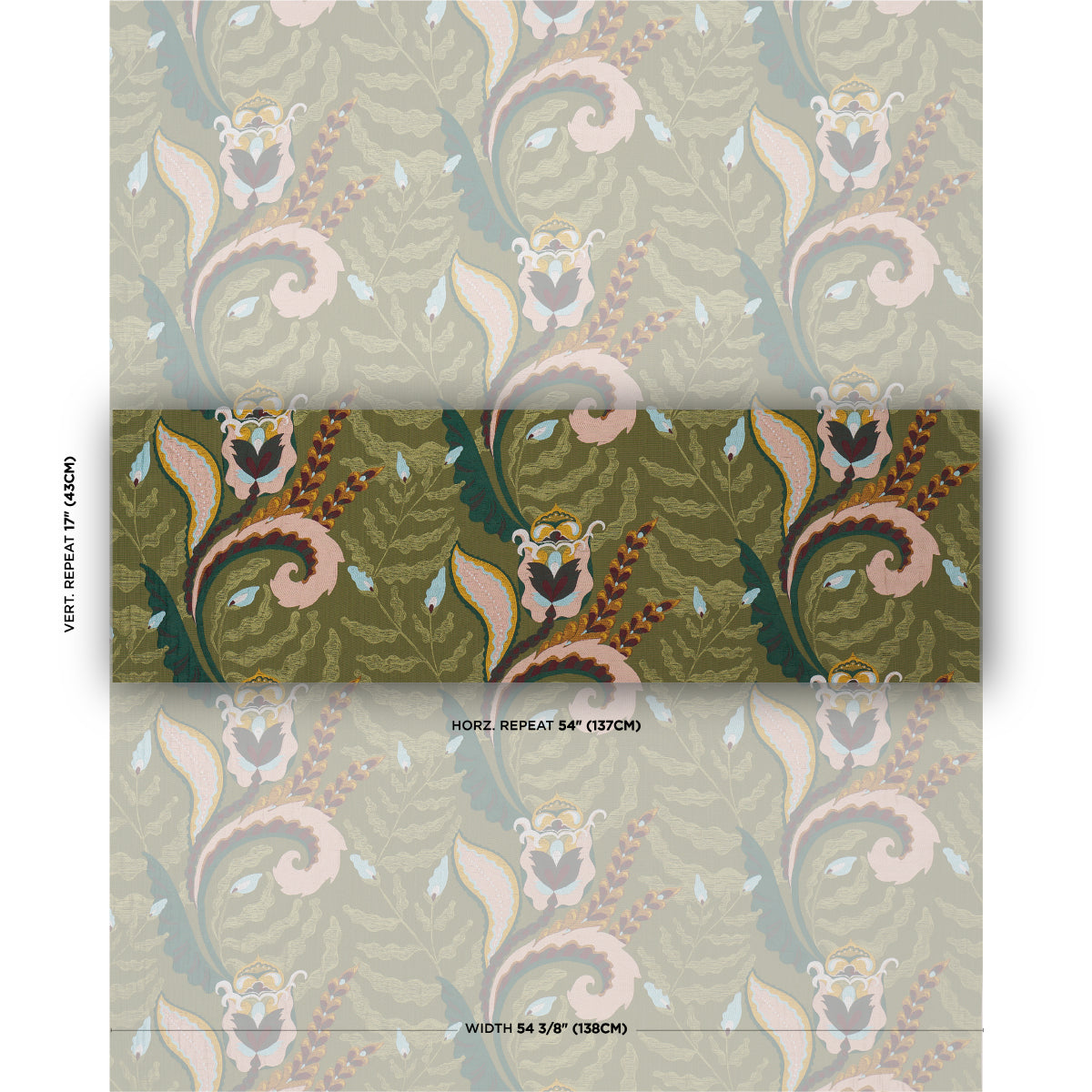 Schumacher Jaipur Fantaisie Moss sfeerbeeld