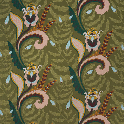 Schumacher Jaipur Fantaisie Moss 85491