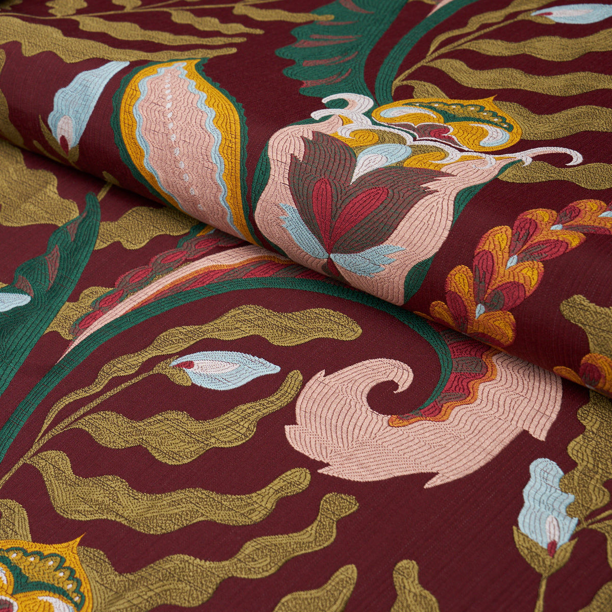 Schumacher Jaipur Fantaisie Aubergine sfeerbeeld 2