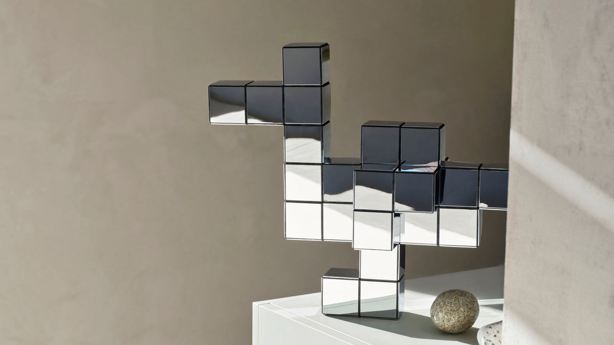 Vitra Panton Cubes Duck duo-tone oranje, Verner Panton 1974