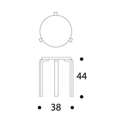 Artek Stool 60 Oranje